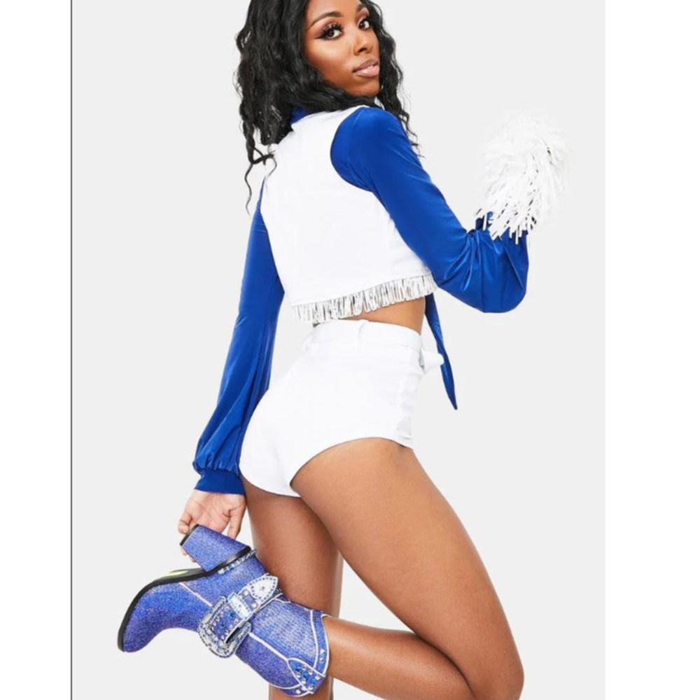 NEW Dallas Cowboy Cheerleader Costume Size Medium - Picture 4 of 10